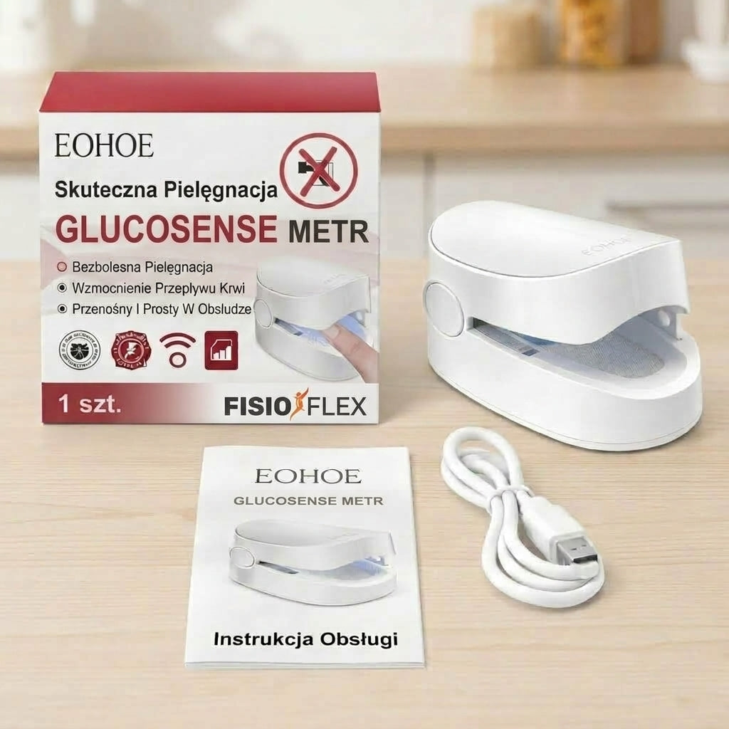 Glucosense™ | Kompletna kontrola 3 w 1: Codzienna wygoda bez kłucia i bólu