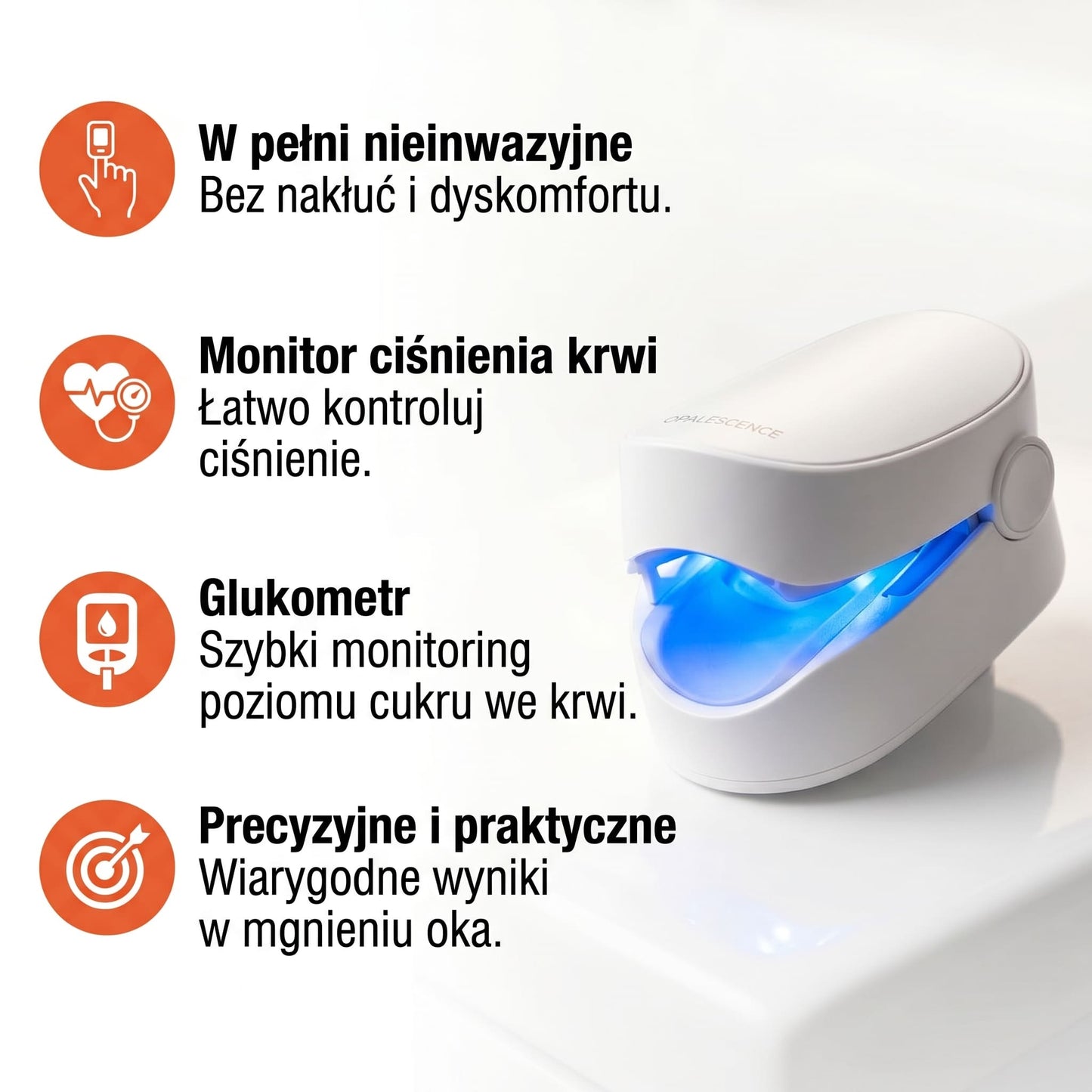 Glucosense™ | Kompletna kontrola 3 w 1: Codzienna wygoda bez kłucia i bólu
